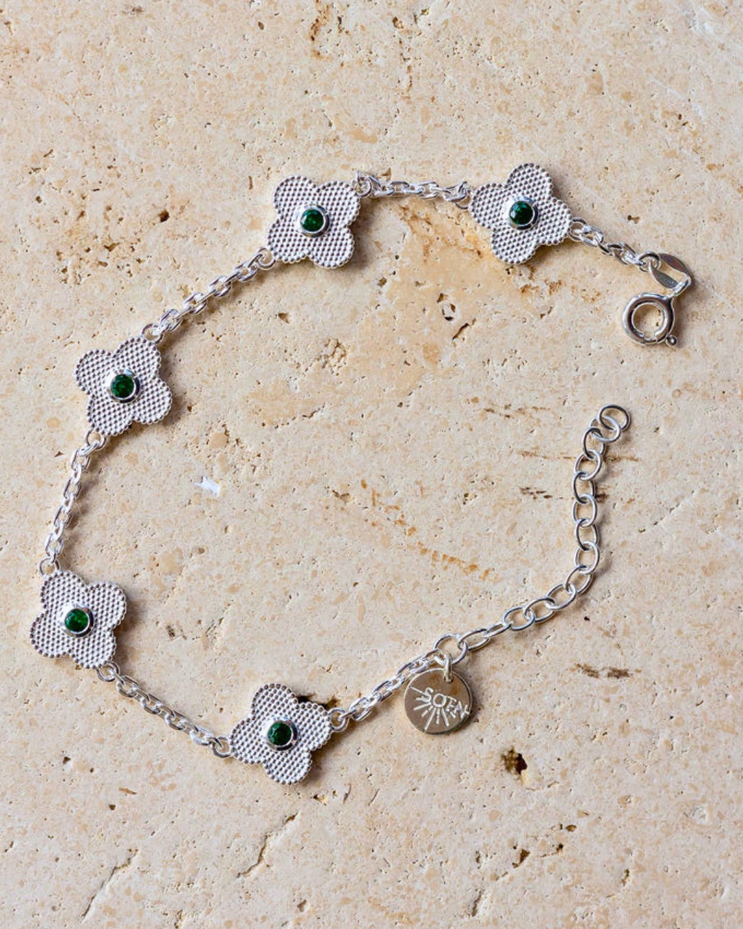 Karma Fortune Bracelet Silver Green