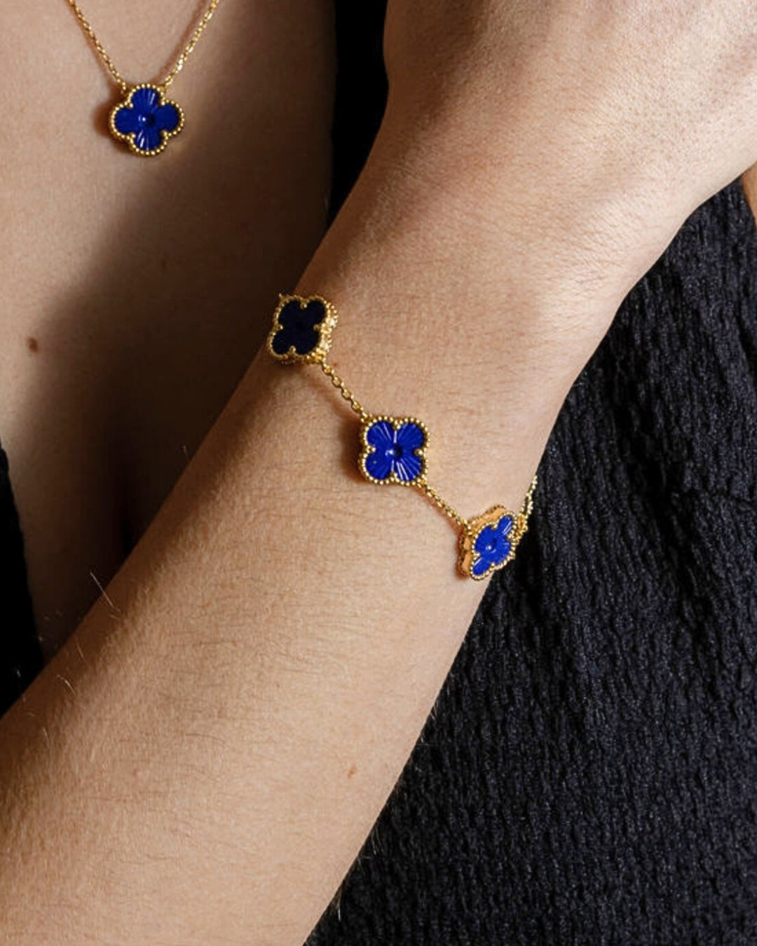 Karma Luxe Bracelet Gold Lapis Lazuli Blue
