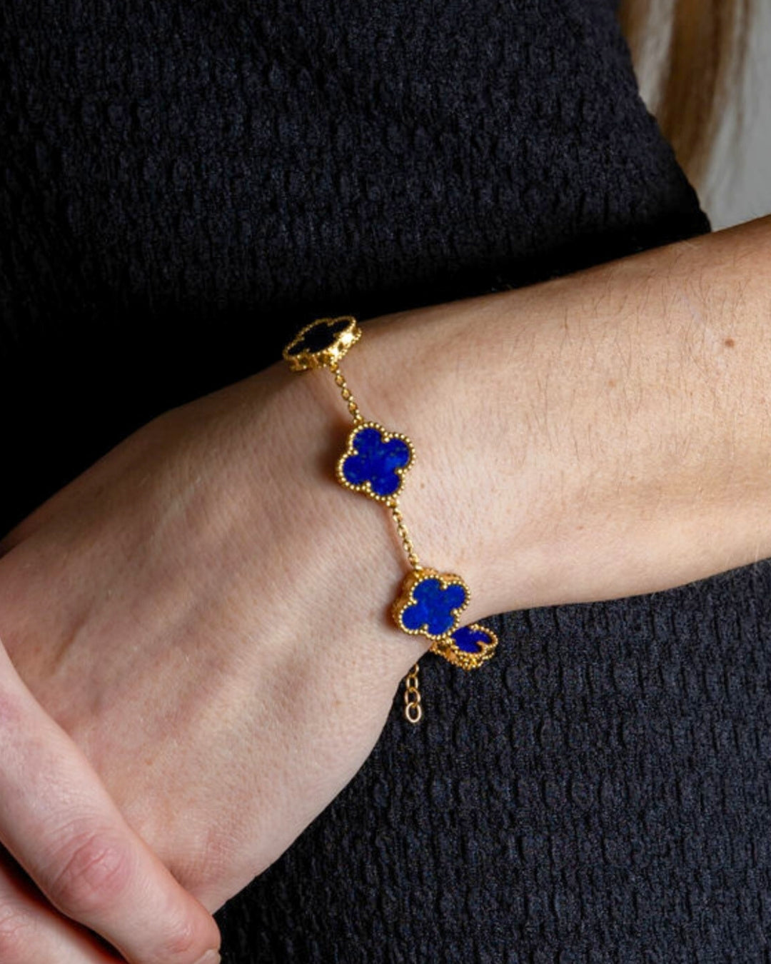 Karma Luxe Bracelet Gold Lapis Lazuli Blue