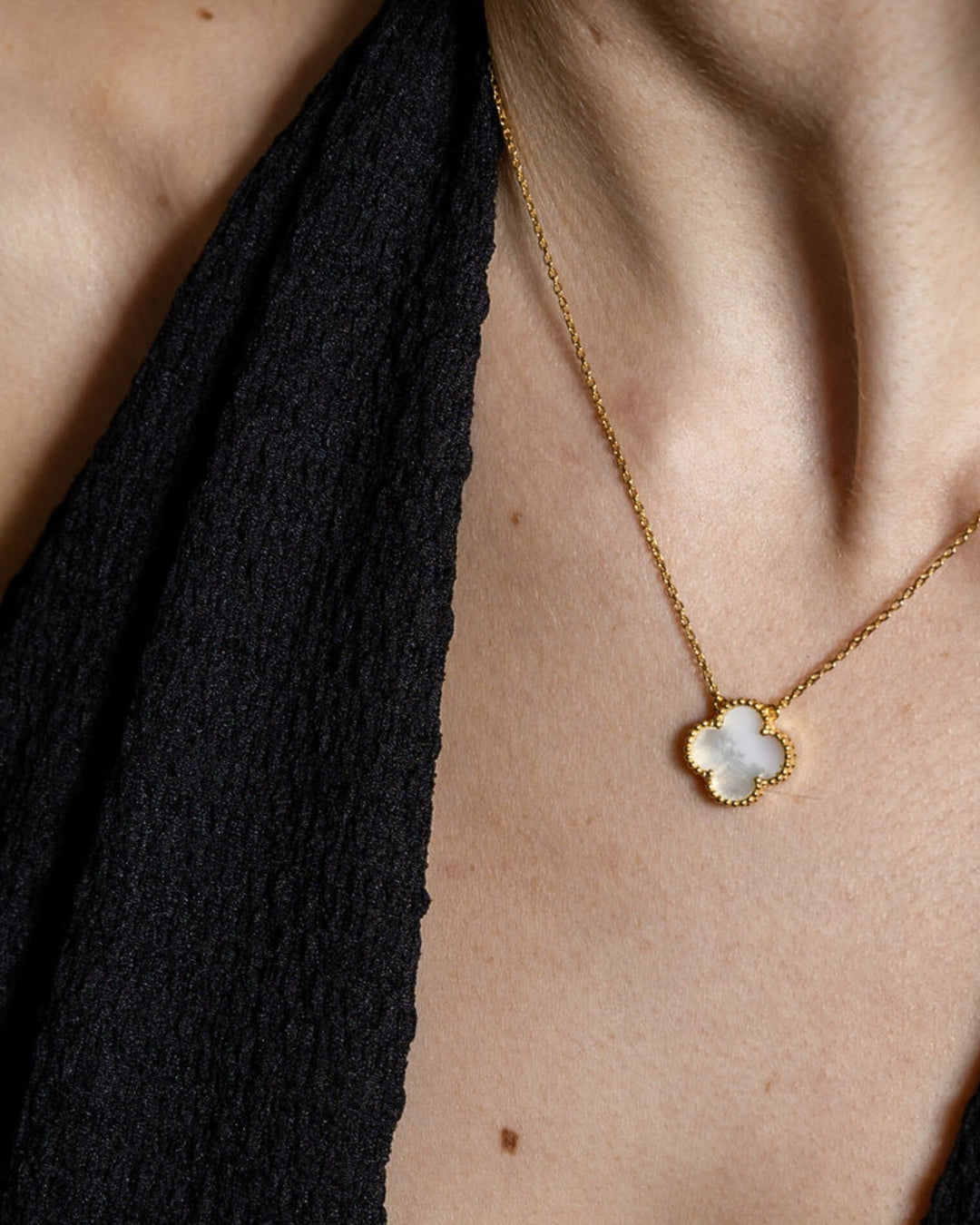 Karma Luxe Necklace Gold Mother of Pearl