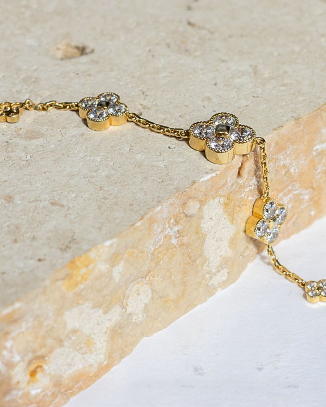 Karma Abundance Bracelet Gold White