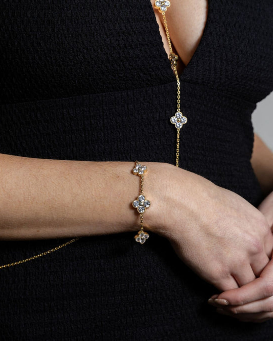 Karma Abundance Bracelet Gold White