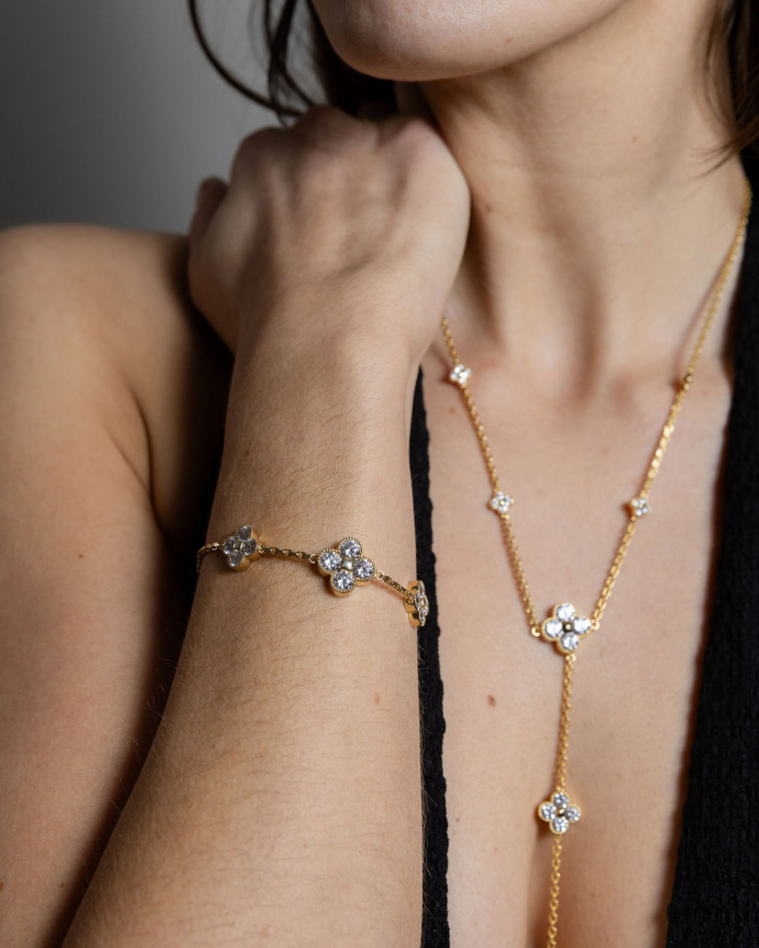 Karma Abundance Bracelet Gold White