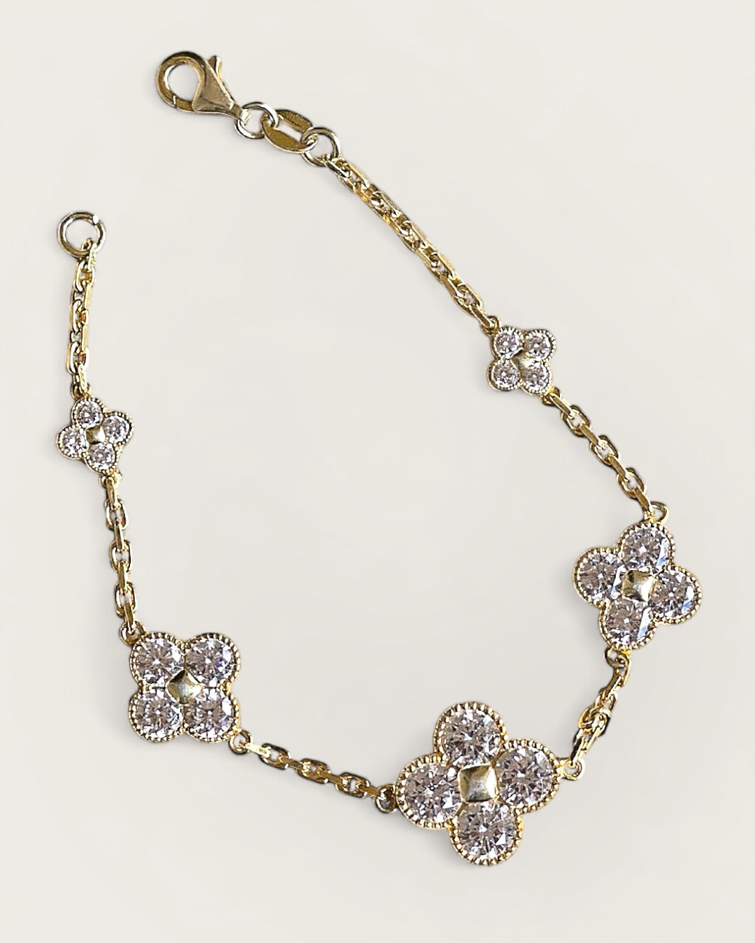 Karma Abundance Bracelet Gold White