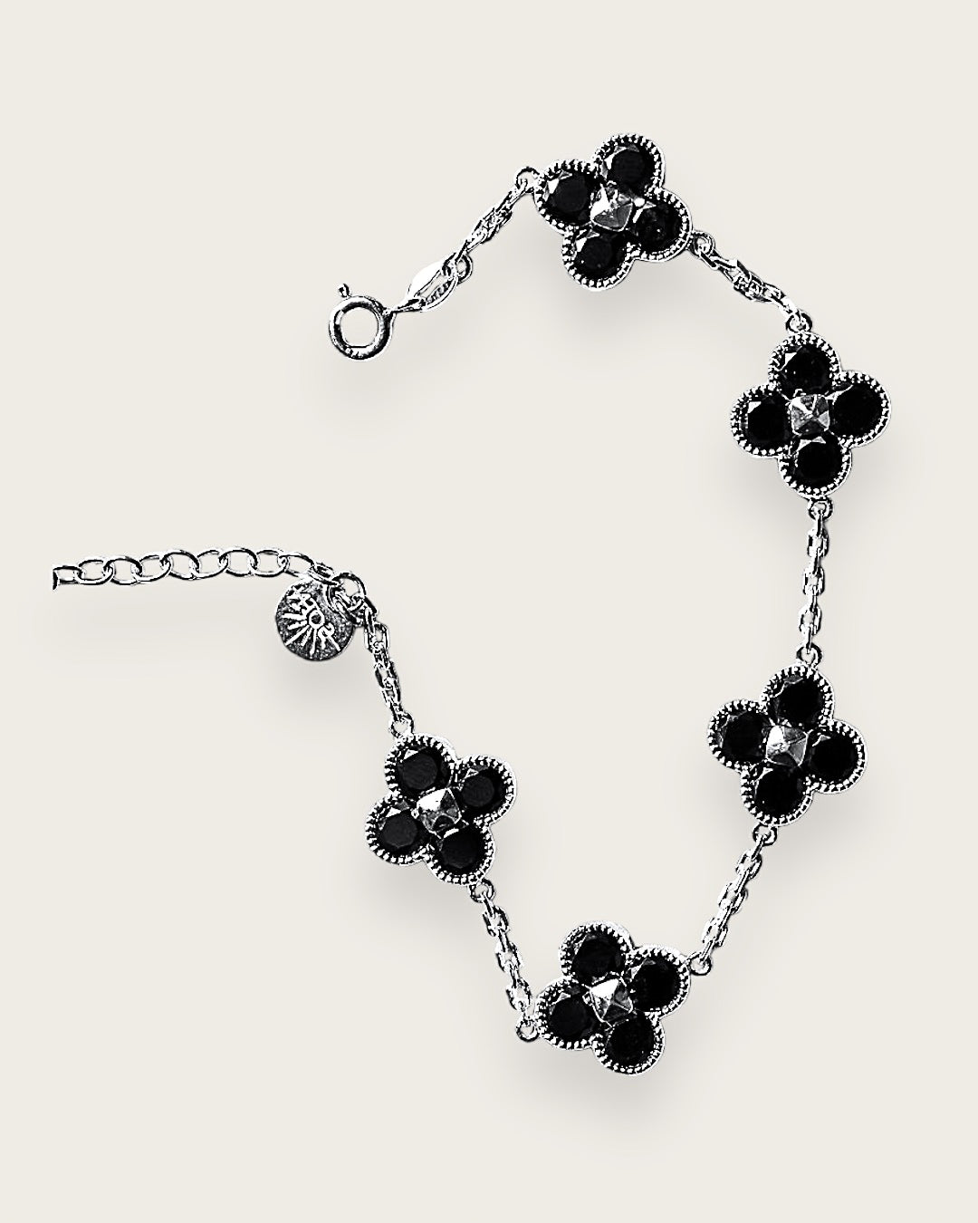 Karma Abundance Bracelet Silver Black