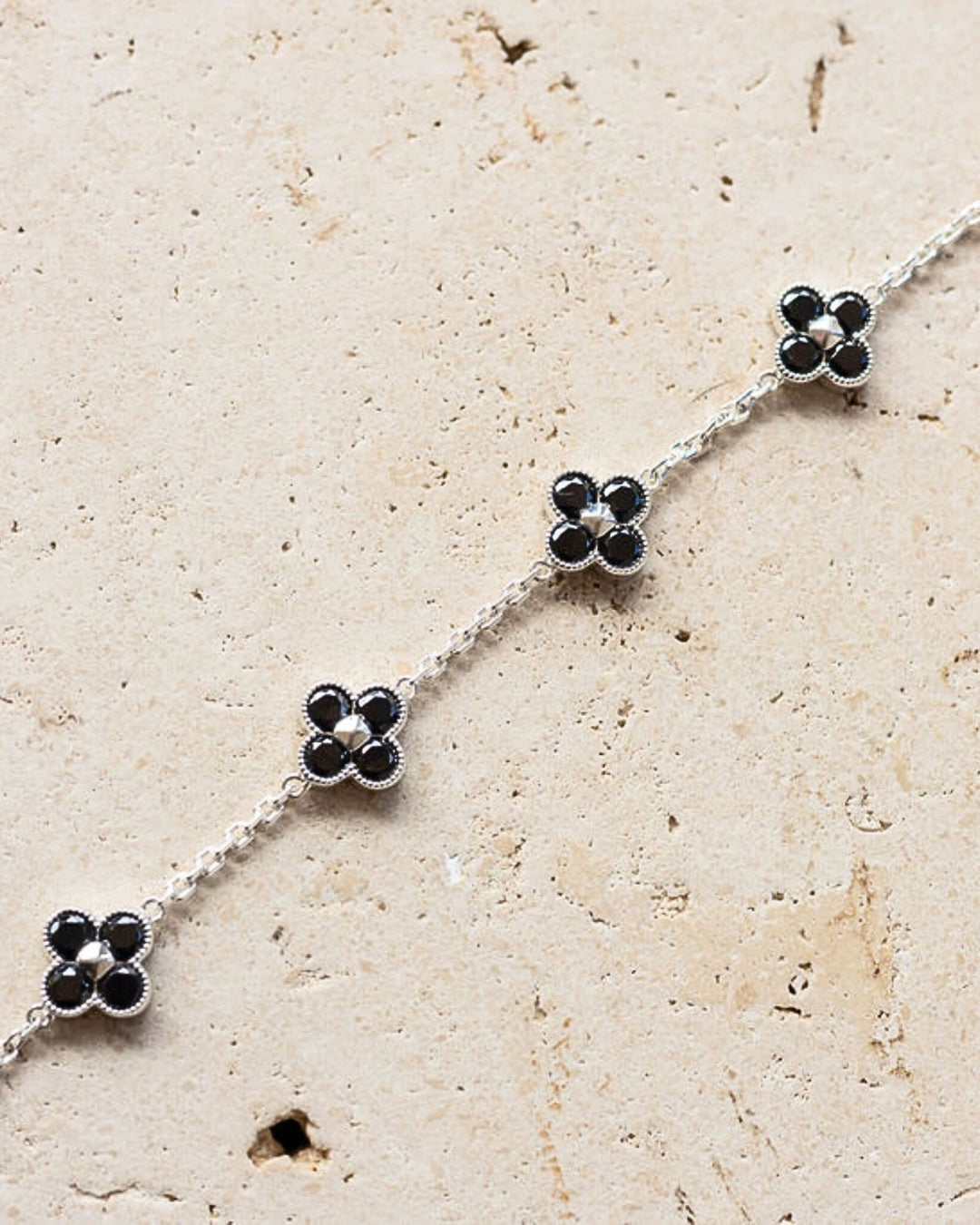 Karma Abundance Bracelet Silver Black