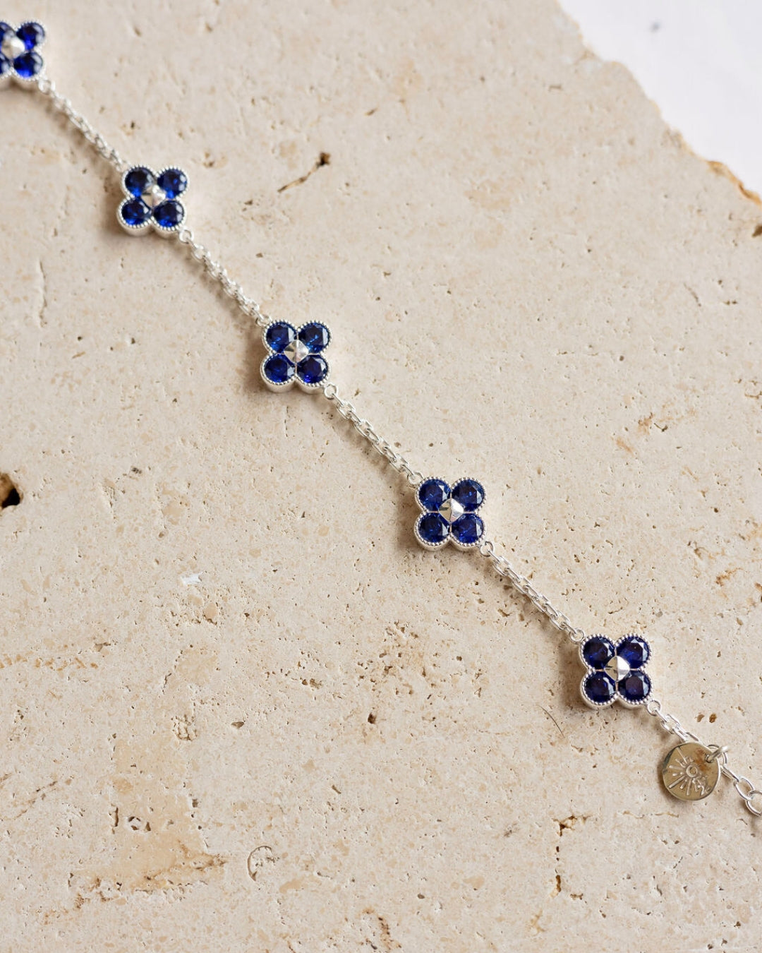 Karma Abundance Bracelet Silver Blue