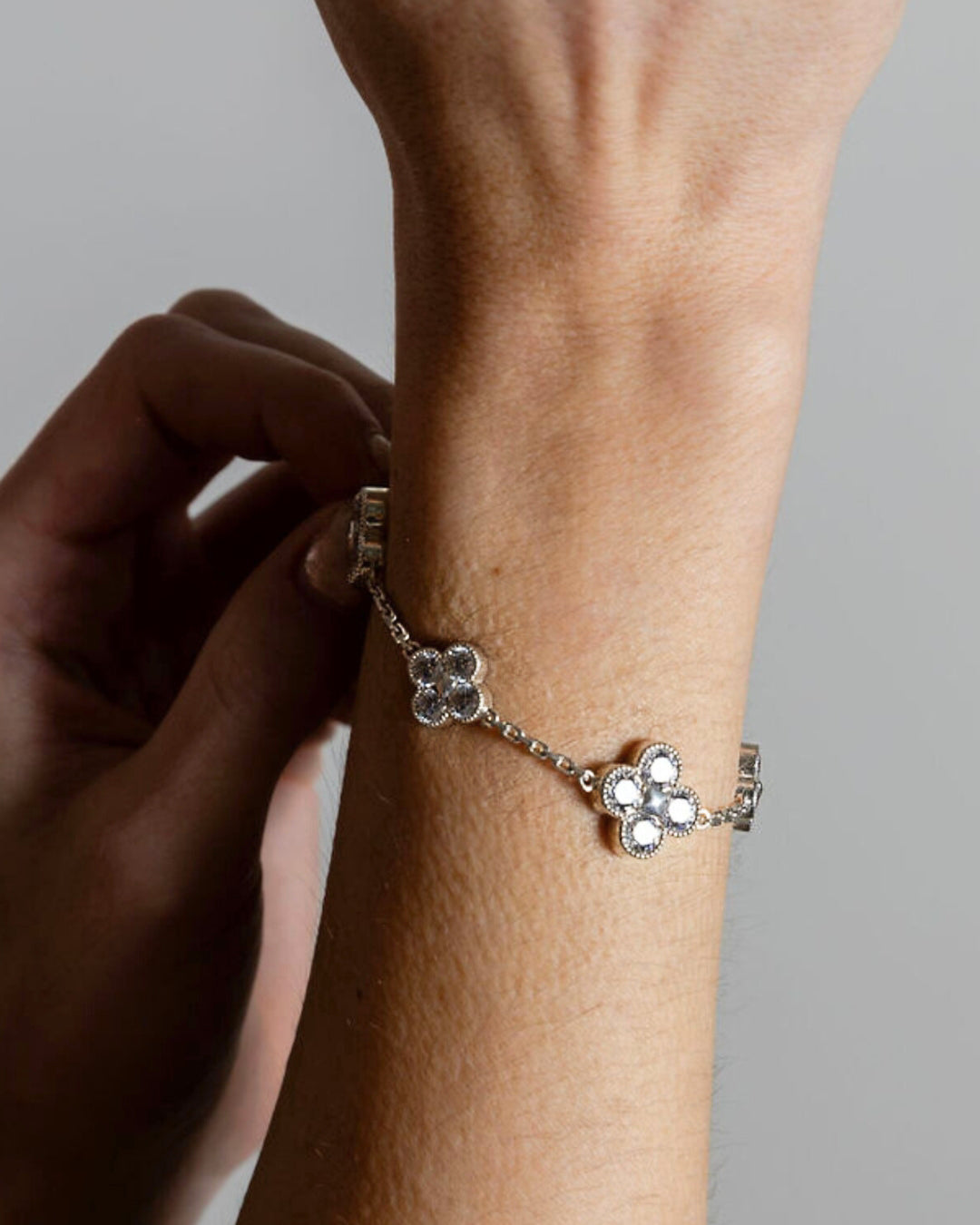 Karma Abundance Bracelet Silver White