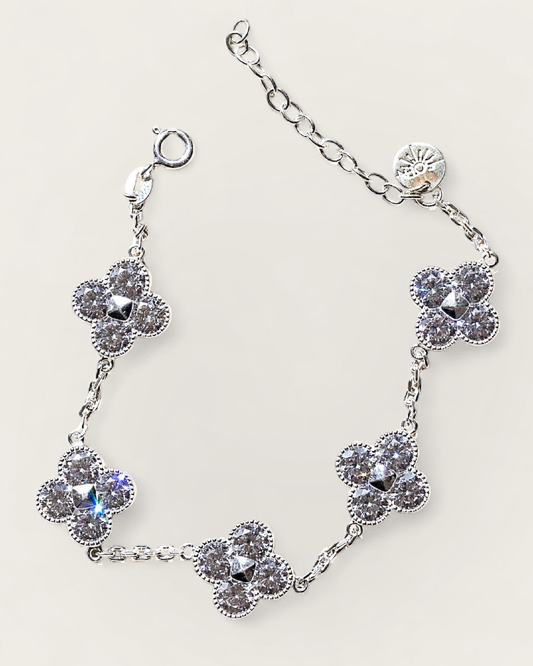 Karma Abundance Bracelet Silver White