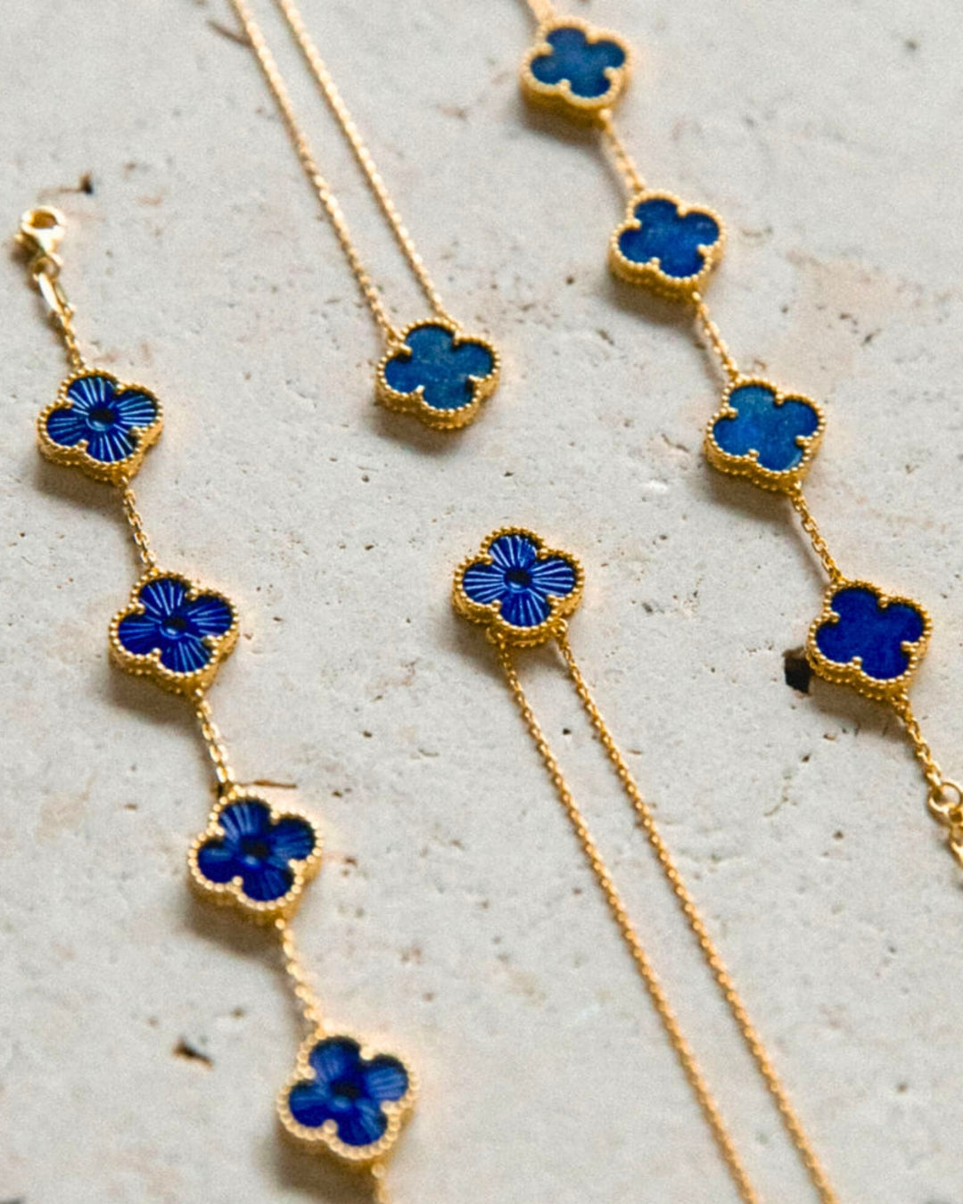 Karma Luxe Necklace Gold Lapis Lazuli Blue