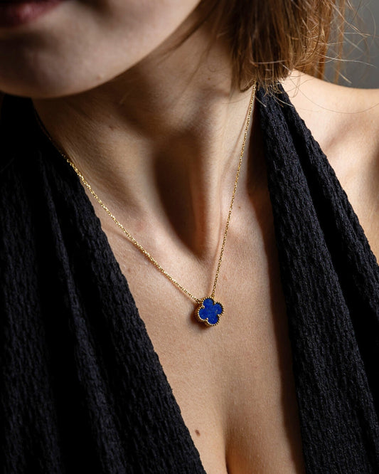 Karma Luxe Necklace Gold Lapis Lazuli Blue