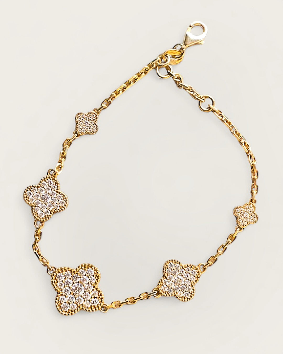 Prosperity Crystal Bracelet in Gold