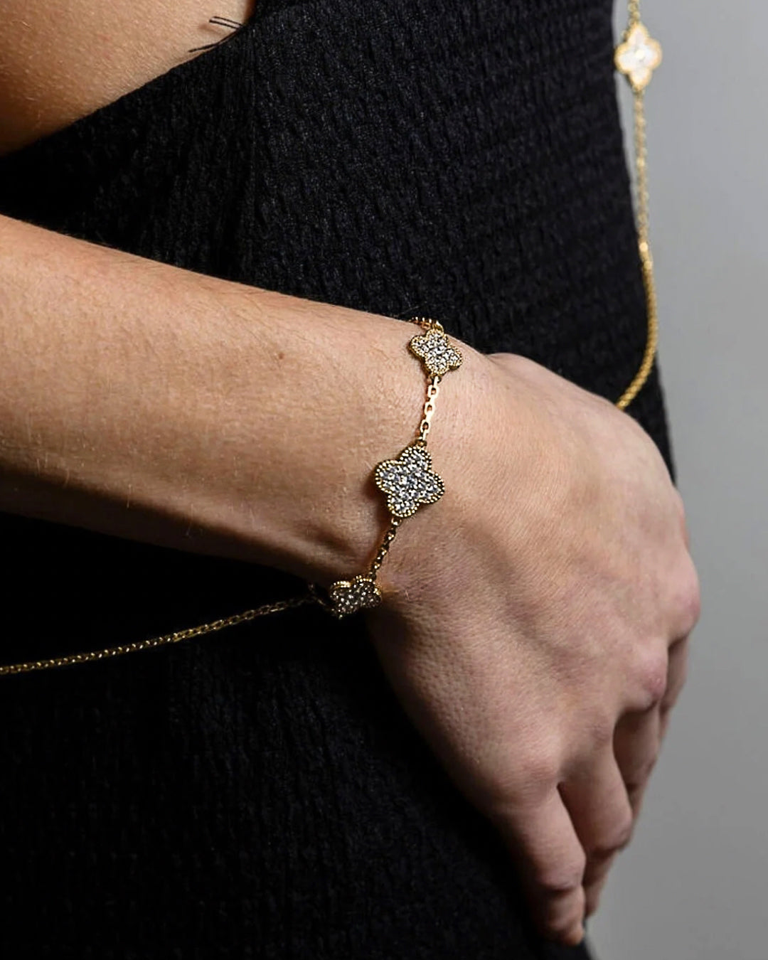 Prosperity Crystal Bracelet in Gold