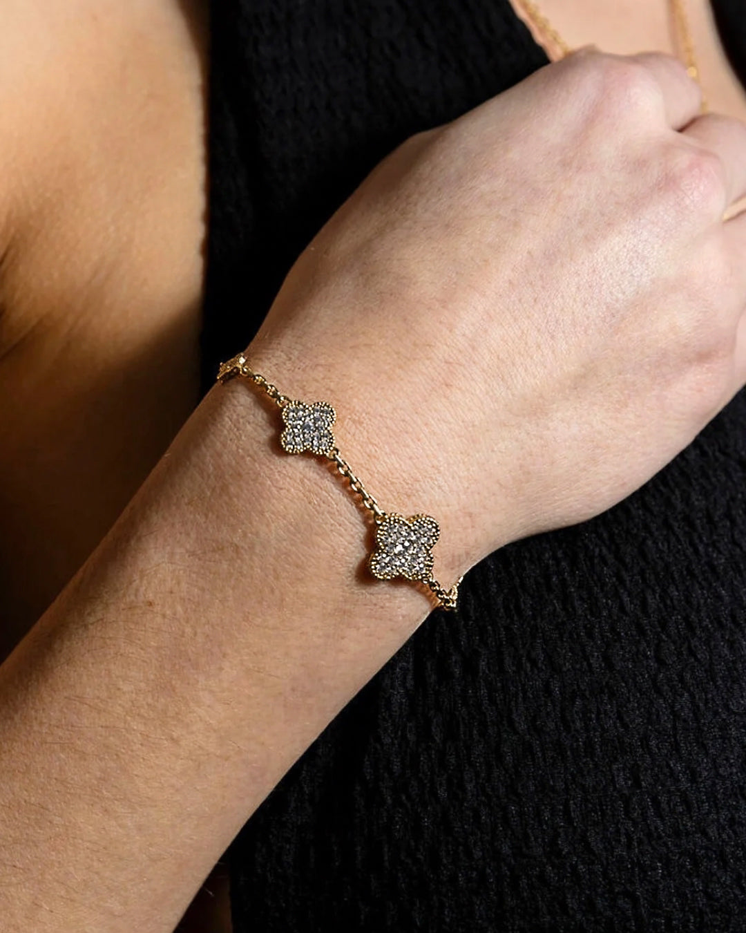 Prosperity Crystal Bracelet in Gold