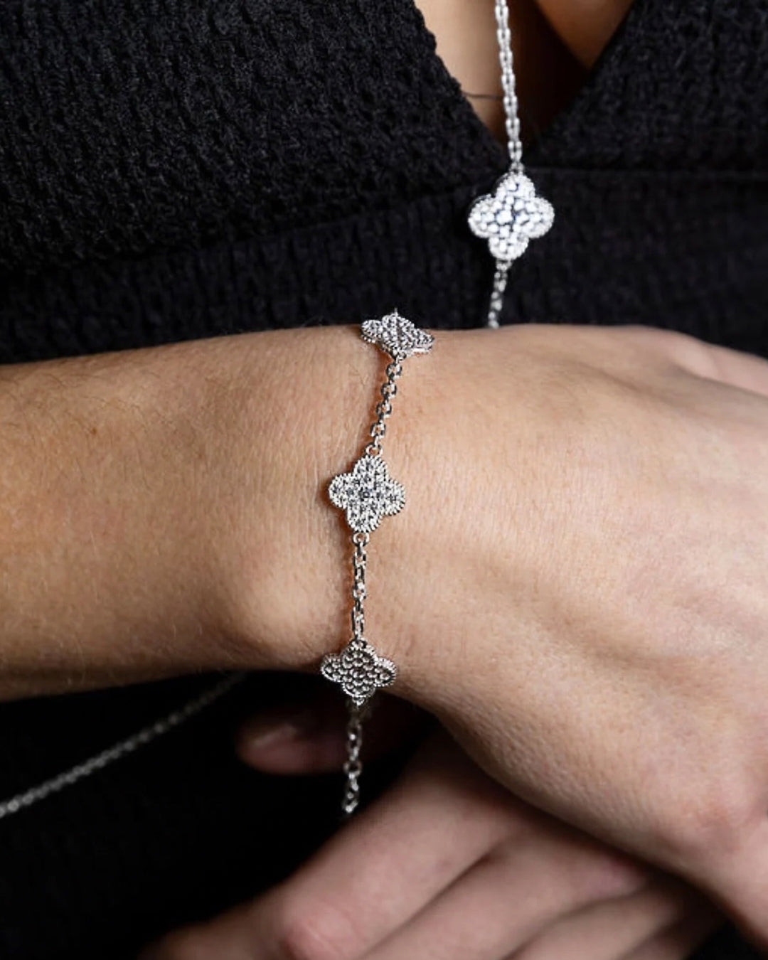 Prosperity Crystal Bracelet in Silver